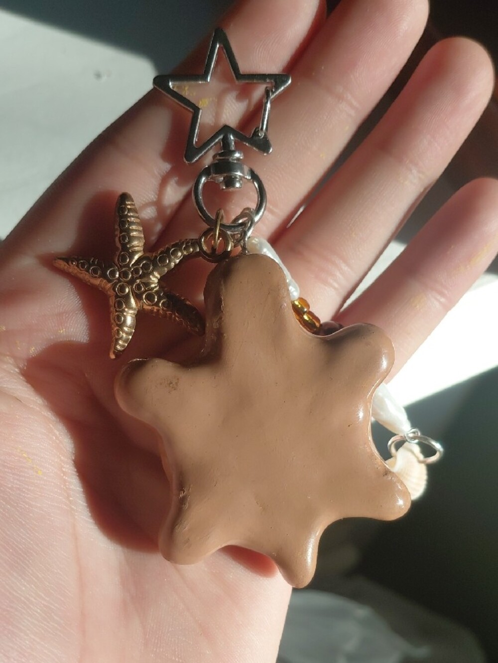 Handcrafted Cookie Turtle Keychain - Picture 5 of 5